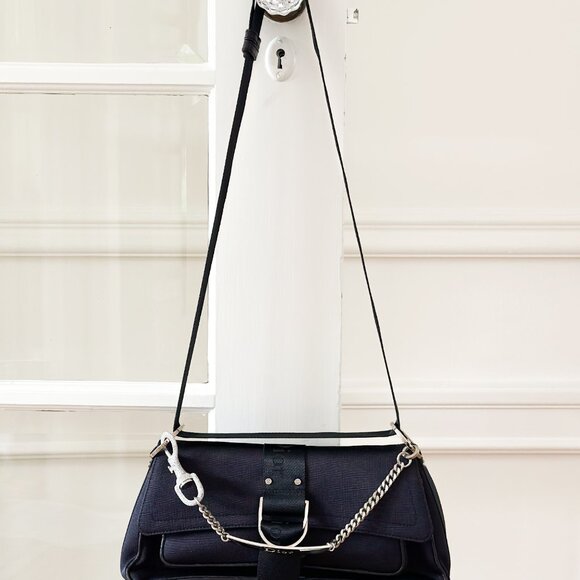 Christian Dior Navy Nylon Bag - Picture 2 of 16